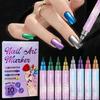 1Box Creative DIY Nail Art Tool Nail Point Graffiti Dotting Pen for Creative Expression Waterproof Quick Drying Fine Tip