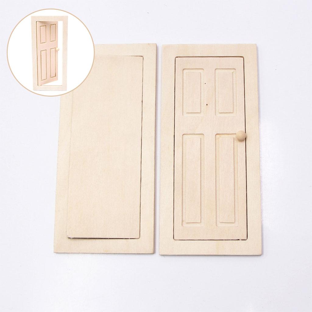 1:12 Doll House Miniature Door Educational Simulation Model for girls and boys