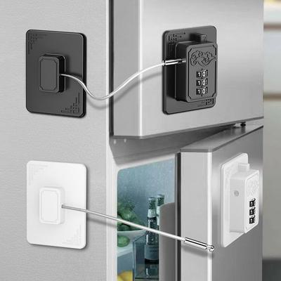 Anti-pinch Hand Baby Safety Lock Adjustable No Drilling Cabinet Lock Child Protection Refrigerator Door Coded Lock for Home