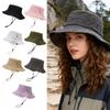 Breathable Cotton Bucket Hat For Outdoor Activity Foldable Sun Protective Unisex Design Fisherman Hat For Women Men