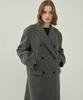 MOTT Wool Double Long Coat - Gray