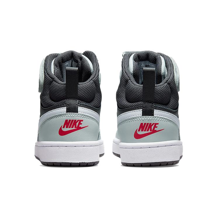 New Nike Court Borough Mid 2 'Medium Ash Light Silver' GS CD7782-200