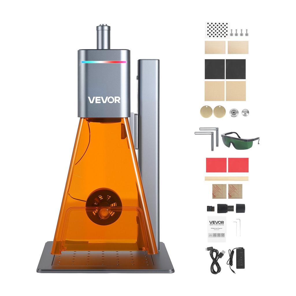 2-in-1 Dual Laser Engraver, 10,000 Mm/s High Speed, Portable 20W Blue and 2W IR Laser Engraving Machine, 160 X 140 Mm Engraving Area, Manual & Auto