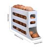 4 Layers Automatic Rolling Egg Holder Rack Fridge Egg Storage Box Container Kitchen Refrigerator Egg Dispenser Fridge Organizer