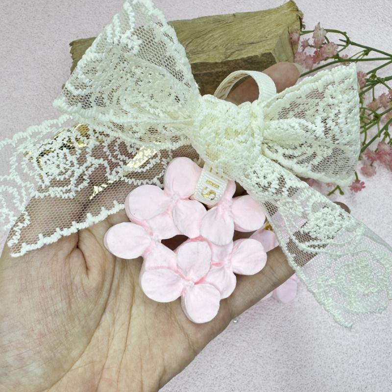 1pcPink Flower Car Air Freshener Hanging Decoration Bathroom Bedroom Wardrobe Plaster Pendant Diffuser Stone Wedding Gift Lace P