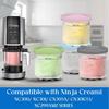 Ice Cream Pints Cup For Ninja For NC299AM C300s Series Reusable Ice Yogurt Container Storage Jar With Sealing Lid Leak Proof