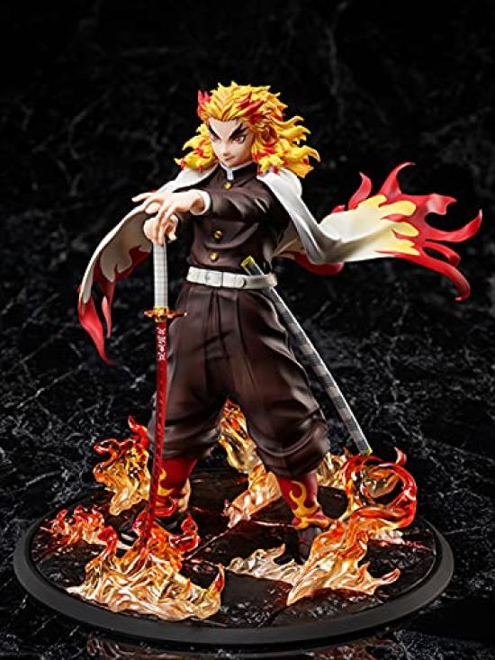 Aniplex Jump Demon Kimetsu No Yaiba Movie Mugen Train Rengoku Kyoujuro Scale Figure Slayer 1/8