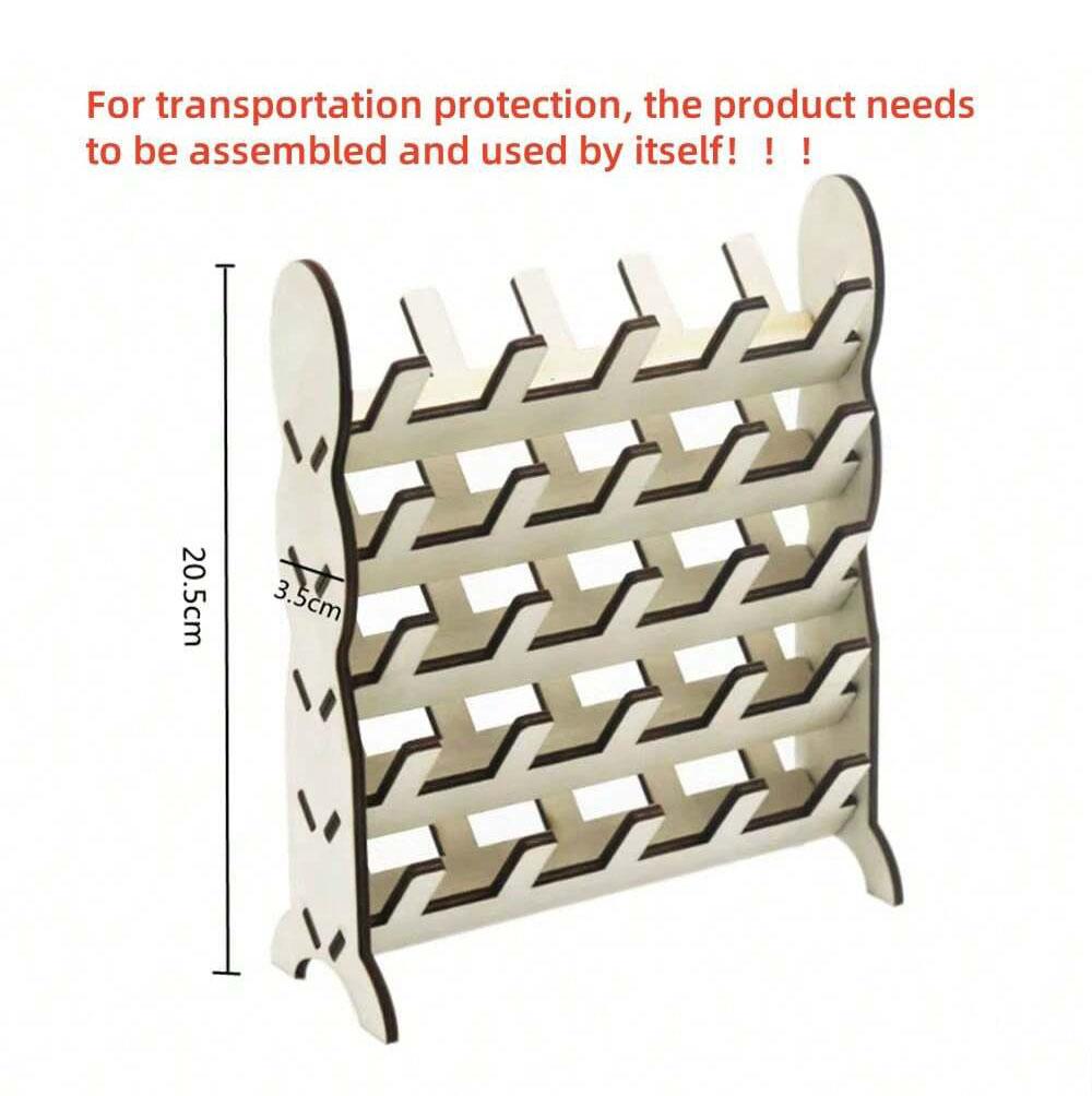 

1Pc 50 Spools Sewing Embroidery Thread Rack Organizer Detachable Wooden Thread Holder Wall Hanging Cones Stand Shelf Tool