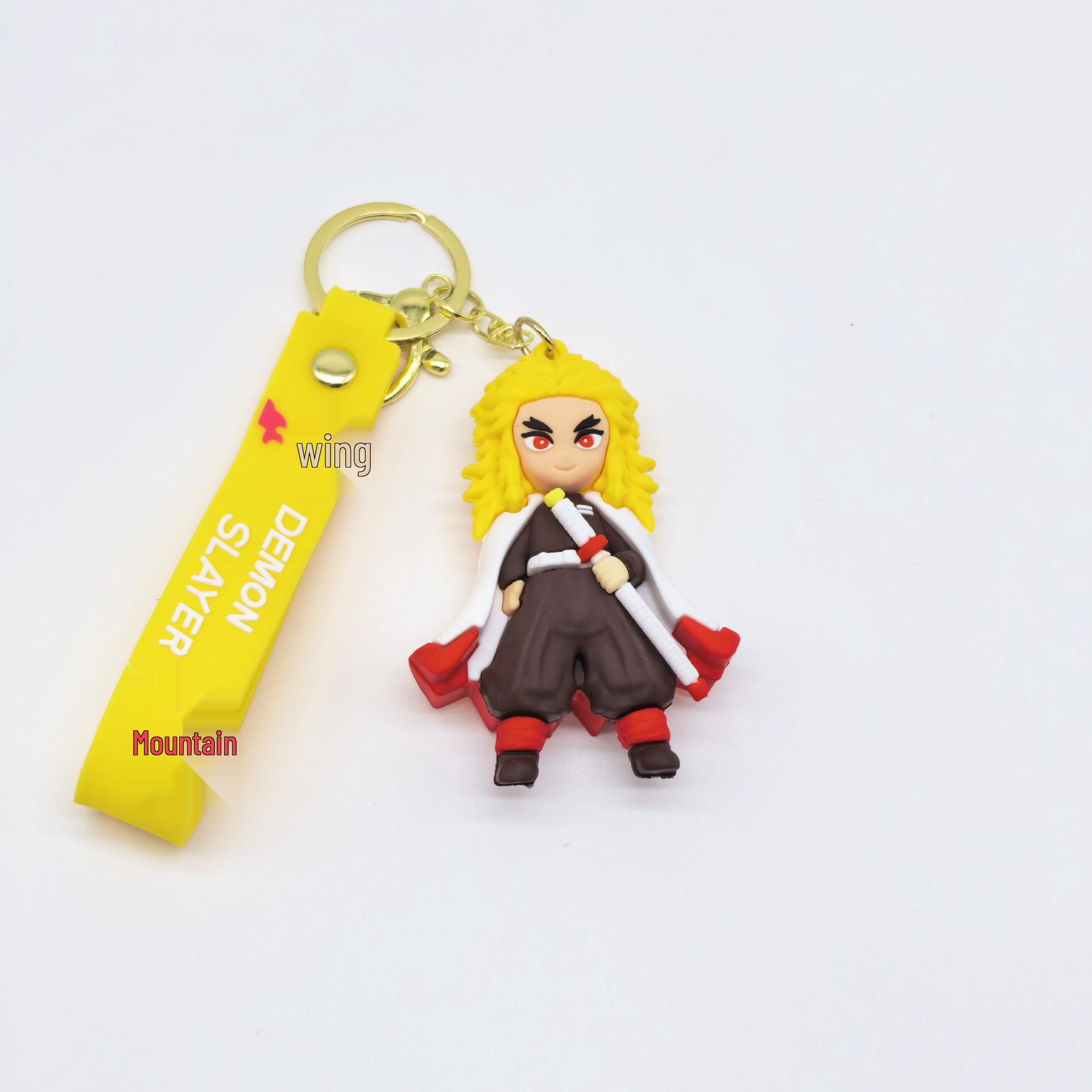 

Demon Slayer Nezuko & Tanjiro Cartoon Keychain - Silicone Car Bag Pendant
