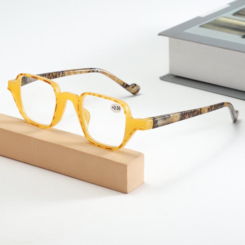 Stylish High-Definition Square Frame Reading Glasses for Seniors - Unisex European & American Design