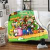 1pc Blanket Super Mario1 Print Design, Lightweight Blanket for Sofa, Bed- Soft &Warm, Gift for All Seasons like Christmas, Halloween