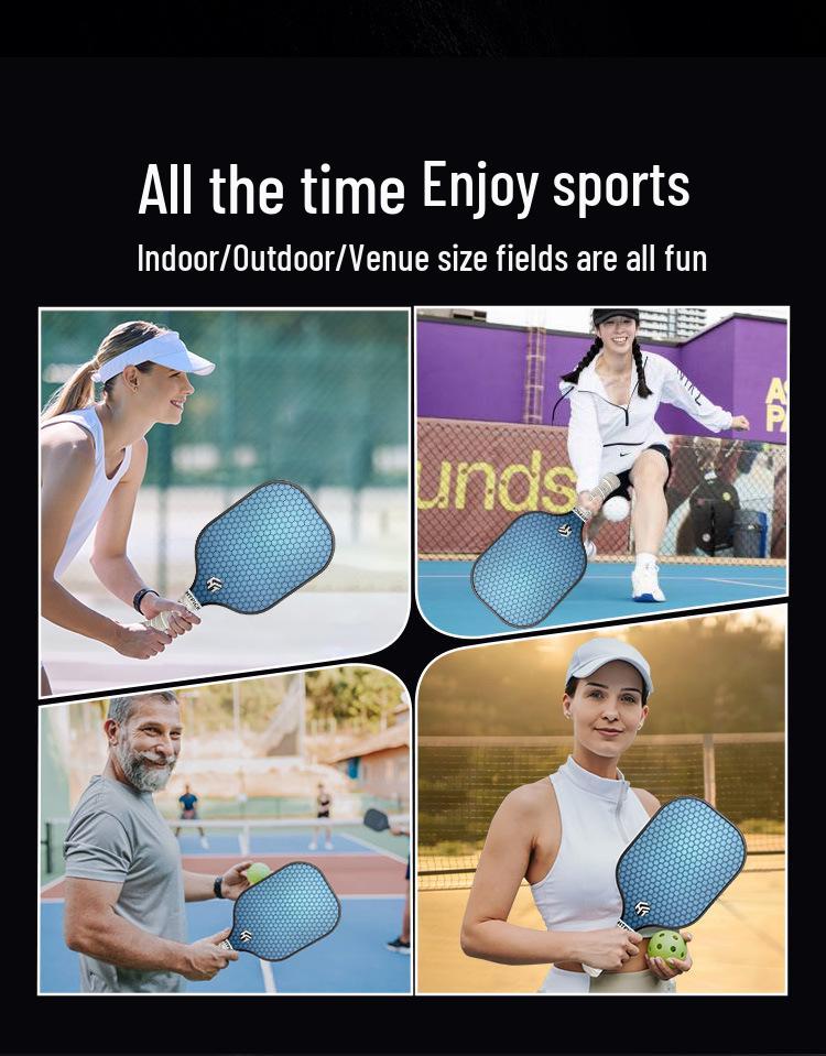 HTPICK Ensemble de raquettes de pickleball en fibre de carbone T300 pour adultes et enfants - Niveau compétition Pro.