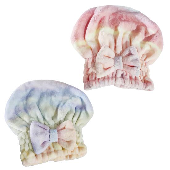 Prosop de Păr Super Absorbant Tip Fular Microfibră Șapcă pentru Uscarea Părului cu Fundă Turbant Moale pentru Păr Șapcă de Baie pentru Păr Cret Scurt Lung Umed