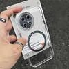 Case for TECNO CAMON 30S Pro Minimal Semi-Transparent Magnetic Casing Raised Electroplated Lens Bezel Anti-Slip Drop Resistant Protective Shell