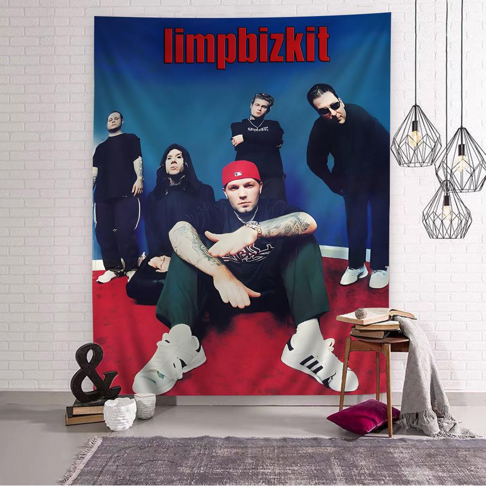 Kreslená tapisérie kapely Limp Bizkit Bohemské nástěnné tapisérie Mandala Nástěnné závěsy