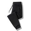 Casual pants men's fleece thickened sweatpants spring, autumn and winter trend sweatpants tied feet straight thermal trousers men