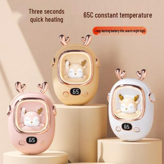 USB Rechargeable Double-Sided Hand Warmer & Power Bank - Explosion-Proof Gift