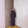 2025 Autumn Women's High Neck Long Sleeve Knit Sweater Dress