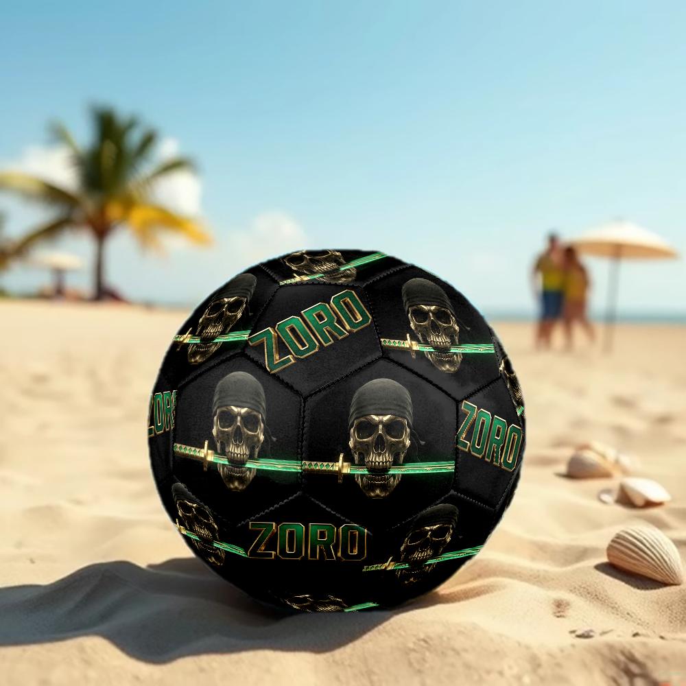 1pc One Piece Football Soccer Ball Size 5 Indoor Soccer Ball Fashion Colorful  Backyard Game -Great For Sports Fans Gift HE25