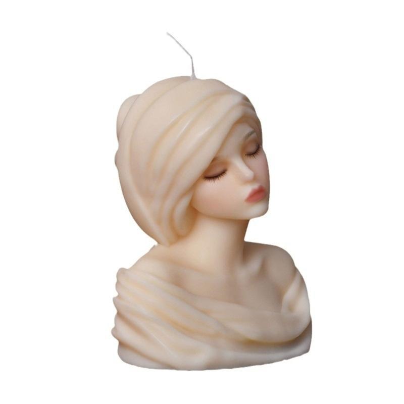 Silicone Molds Girl Portrait Candle Molds Epoxy Resin Molds Castings Molds Ornament Plasters Molds Candle Making Molds