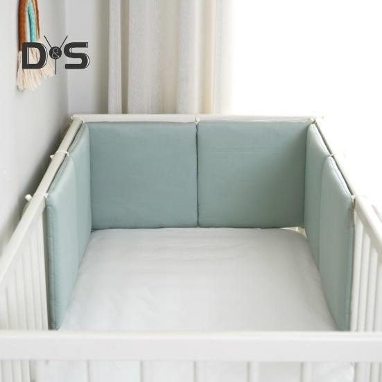 6-teilige Krippeneinlage zum Zahnen, 11,8 x 11,8 Zoll, Antikollisions-Babybett-Stoßstangenpolster, Krippenseitenschutz, Kinderbettschienenschutz