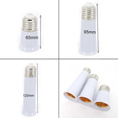 65mm 95mm 120mm E27 To E27 Extender Lamp Holder Base Bulb Extend Extension Socket Adapter LED Light Adapter Converter