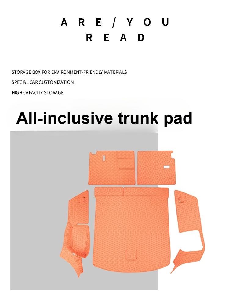 For BYD Sealion 7 Sea Lion 07 EV Car Boot Mat Rear Trunk Liner Full Package Double-layer Foot Pad Automotive Interior Modify