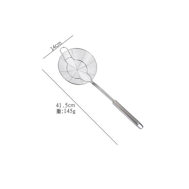 Strecurătoare din Oțel Inoxidabil cu Mâner Lung Mare pentru Tăiței Hot Pot Ulei de Soia Lingură Filtru Sită Făină Strecurătoare Alimentară Ustensile de Bucătărie