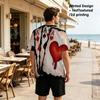 Polyester T-Shirt für Herren - Poker Karten Grafik, Modisches Design, Bequemer Stoff, Trendiges Vielseitiges T-Shirt für den Täglichen Lässigen Look