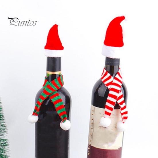 pezzi di sciarpa di Babbo Natale in miniatura di Natale Orso