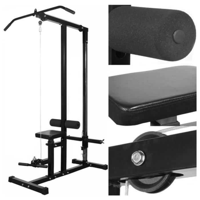 VidaXL Tour de Musculation avec Plaques de Poids 40 kg Entraînement Fitness 275356