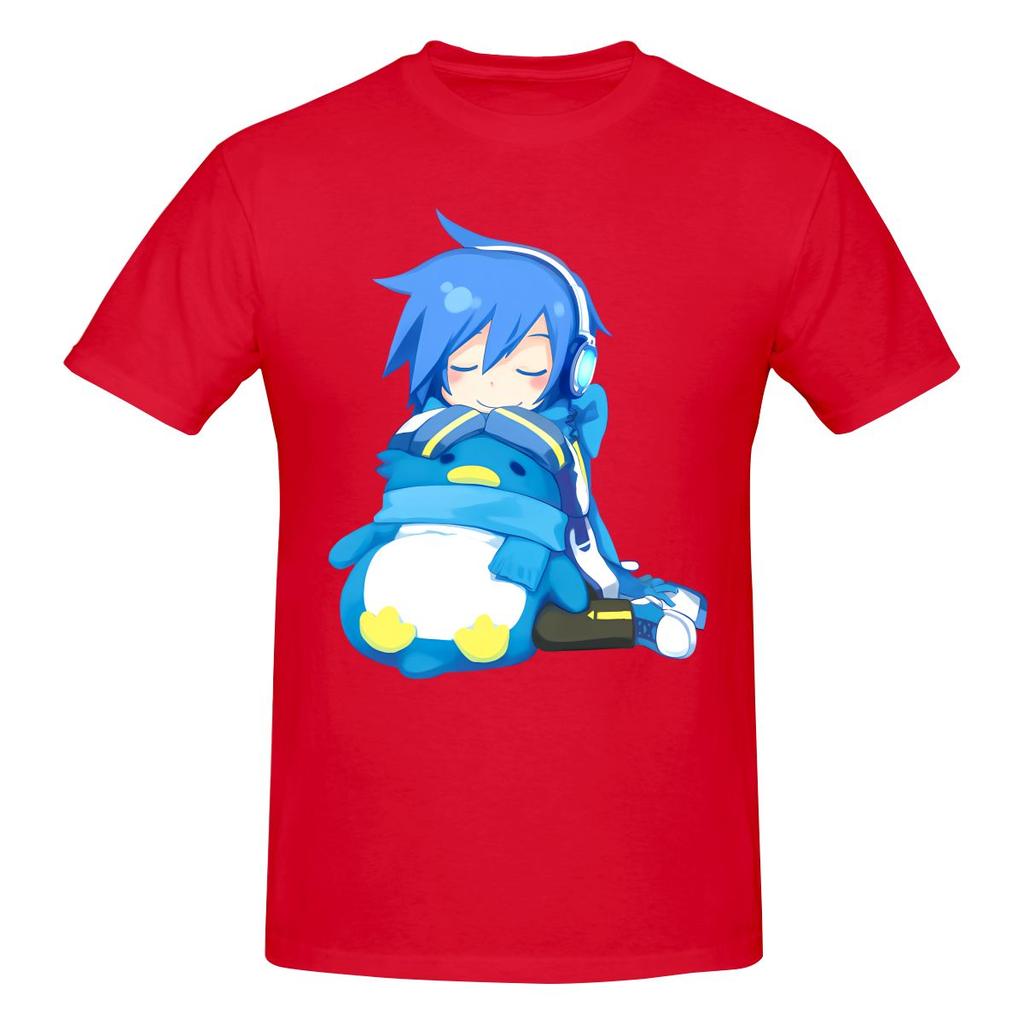 Divertente Vocaloid Kaito Unisex T-shirt Stampata T-shirt Unisex Design della Città