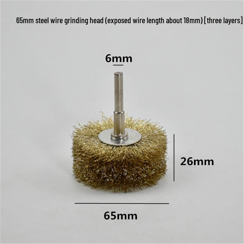 Electric Steel Wire Brush with Handle - Rust Removal, Polishing, and Cleaning.