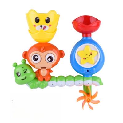 Baby Bath Toy Monkey Wall Sunction Cup Track Water Games Children Bathroom Caterpilla Bath Shower Toy for Kids Birthday Gifts