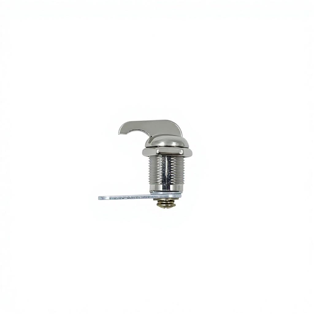 Manufacturer MS412 Bright Chrome Plated Right-Angle Cam Cabinet Door Cylindrical Lock Button-Activated Handle Rotation (Multicolor,Composite&Ms412-16) разноцветный