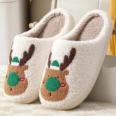 Cotton Slippers Autumn and Winter Thickened Popular Indoor Home Daily Use Non-slip Warm Stepping On Shit Feeling Home Confinement Slippers Women