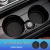 Silicone Non-Slip Car Coaster: Spill-Proof Round Cup Holder Mat