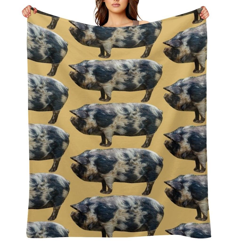 KuneKune pig Throw Blanket Thin for sofa heavy to sleep cosplay anime Blankets