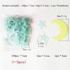 103 Pcs Luminous Wall Stickers, Glow In The Dark Star And Moon Ceiling Stickers, DIY Wall Art Home Decor Room Decor