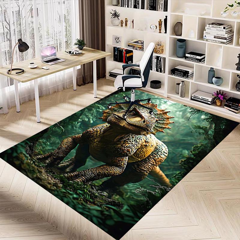 1PC Dinosaur Forest Extra Large Non-Slip Floor Carpet, Office, Family, Bedroom, Studio - Large Area RugJ0397
