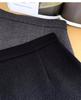 Plus Size Grey Ruffle A-Line Woolen Skirt – High-Waisted, Slimming, Hip-Hugging for Autumn/Winter