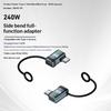 USB4 240W PD 5A Right Angle USB C to Type C Converter Fast Charging Data Sync Adapter for Car Camping Trip Charging