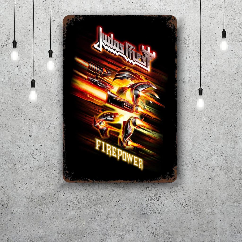 Judas priest Segnali in Latta Metallici Vintage Poster Decorazioni Placca Metallica Retro Decorazione Artistica da Parete per Garage Bar