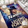 Custom Name Personalized Michael Jackson Print Carpet, Versatile Home Decor Rug, for Playroom, Apartment, Balcony, Entryway, Hallway Gift