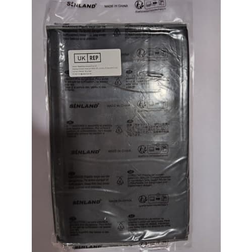 Sinland Microfiber Cloths, Glass Cloths, Multi-Purpose Cleaning Supplies for Glass and Dish Wiping, 51cm x 64cm, Pack of 2, Black