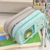 Canvas Cat Pen Case With Clear Window For Students And Office Supplies