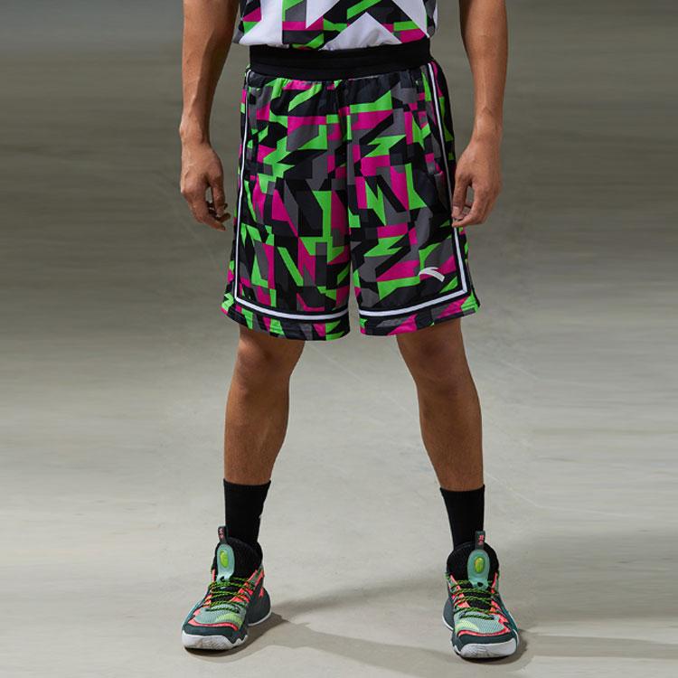 Anta Color Block Breathable Basketball Jersey And Shorts Set Men Sportswear Multicolor 152021202-4