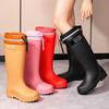 Bundle Mouth Water Shoes Women's Non-slip High Tube Women's Rain Shoes New Rain Boots Women's Adult Water Boots Wear-resistant High Boots