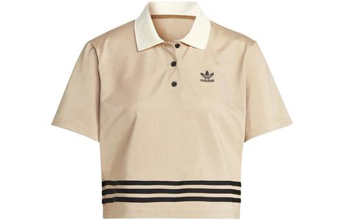 adidas originals Women s Adicolor 70s Polo Shirt  Brown Desert  IK7850 XS хаки
