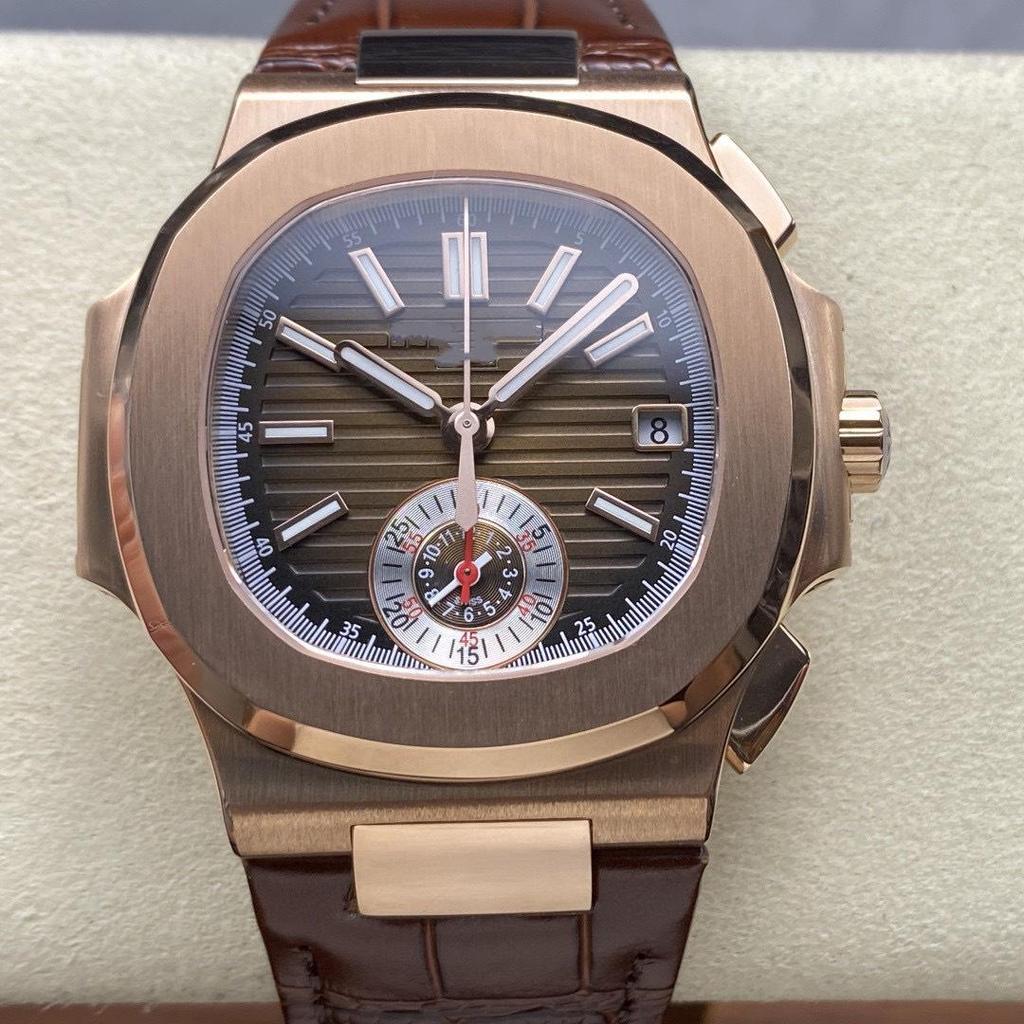 Parrot Shell 5968 Grenade: Men's Luminous Four-Hand Automatic Watch with Rubber Strap.